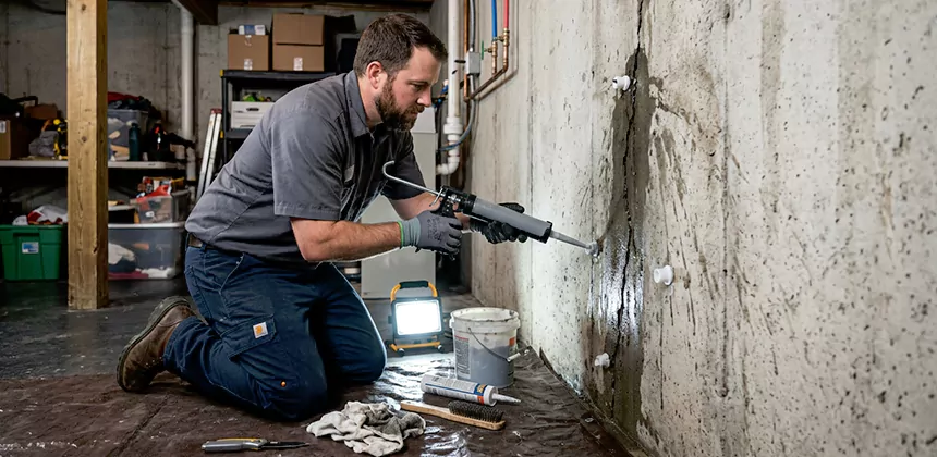 Basement Leak Repair From Inside in Salt Lake City